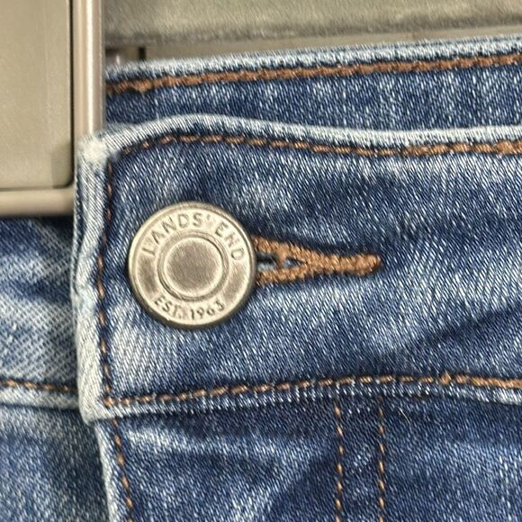 Lands End Jeans Size 12 Mid Rise True Straight Leg - Picture 10 of 13